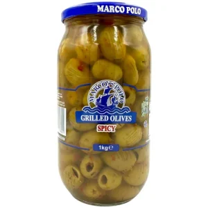 MP GREEN SPICY GRILLED OLIVES 1kg x 6