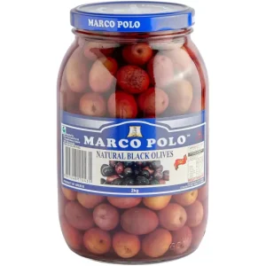 MP NATURAL BLACK WHOLE OLIVES 2kg x 6