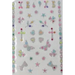 MP ZIRKON STICKERS SILVER 1 x 25
