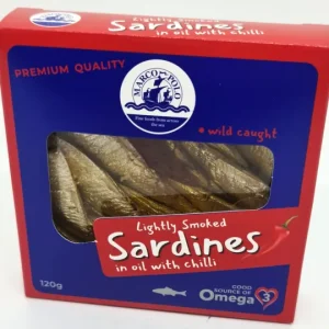 MP LGHT SMOKED SARD IN OIL+CHILLI 120g x14