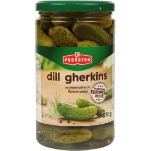 POD DILL GHERKINS 670g x 12