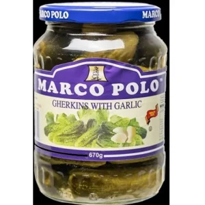 MP GHERKINS WITH GARLIC I 670g x 6