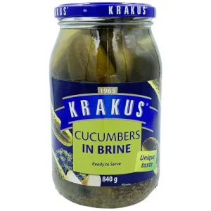 KRAKUS BRINE CUCUMBERS 850g x 6