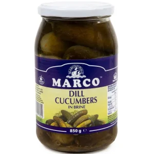 MARCO BRINE CUCUMBERS 860g x 6