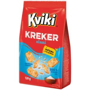 POD KVIKI CRACKERS SALTED 120g x 12