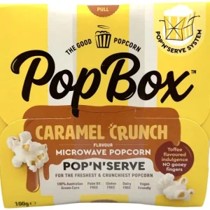 POP BOX POPCORN CARAMEL CRUNCH100g x 10