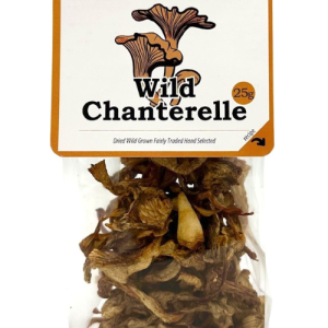WILD CHANTERELLE DRIED MUSHROOMS 25g