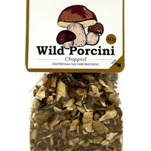 WILD PORCHINI CHOPPED DRIED MUSHROOMS 40g